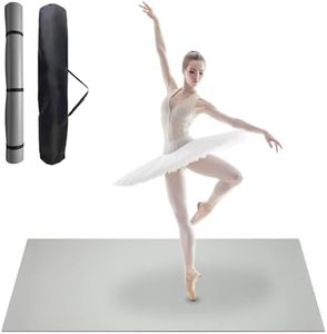 Garvee 6 x 4 ft Dance Floor,Portable Dance Floor Mat,PVC Non-Slip Exercise Flooring for Ballet Jazz & Pop for Home and Gym,Grey