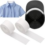 2 Roll Disposable Collar Protector Sweat Pads, Self-adhesive Shirt Collar Protector Comfortable Collar Sweat Pads Shirt Neck Liner Invisible Protector Hat Sweat Liner Against Sweat Stains