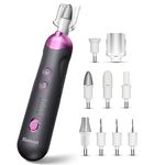 Professional Manicure Pedicure Nail File Kit: Eletorot 8 in 1 Electric Nail File Set, Cordless Pedicure Tools for feet, 5 Speeds Manicure Set, Toe Nail Grinder Kit for Thick Nails