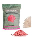 URBANMAC Hard Beans Wax With 20 Pcs Wooden Stick For Womens Full Body Hair Removal Wax (1Kg) Multicolor