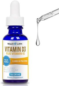 Vitamin D3 Liquid Drops with Vitamin K2 MK7 - New - Full 2000IU Per Drop - Vitamin D 2000 IU Effective, Safe - 4-5 Times Stronger Than Other Brands - 900 Doses in 1 Oz Dropper Bottle