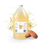 Nature Packaged Sweet Almond Oil (1Gal) - Direct from EIR Oils' Farm in Mallorca, Spain - 100% Pure Carrier Oil for Hair, Face, and Skin - Cold-Pressed for Quality