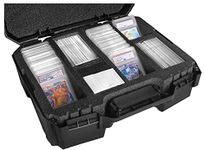 Case Club 84 Graded Card Slab Carrying Case Fits PSA BGS FGS & SGC Graded Slabs,Sports & Trading Collector Storage Box fits Pokemon MTG Baseball,Travel Holder for Graded Slabs Sleeves & Loose Cards