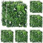 GarveeLife 20"x20" Artificial Grass Wall, 12Pcs Hedge Panels with 100 Zip Ties, Hedge Panels, Artificial Grass Backdrop for Outdoor, Indoor, Garden, Backyard and Décor