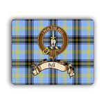 Bell Scottish Clan Tartan Crest Computer Mouse Pad