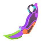 Wechoide 3D Printing Fidget Toys Knife Small Radish Knife Decompression Fidget Toys Suitable for Relieving Anxiety