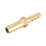 sourcing map Straight Brass Barb Fitting Reducer, Fit Hose ID 8mm to 6mm