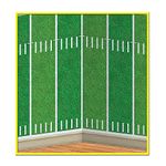 Beistle 52125 1-Pack Football Field Backdrop for Parties, 4-Feet by 30-Feet