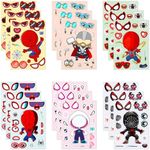 18 Sheets Spiderman Stickers Kids D