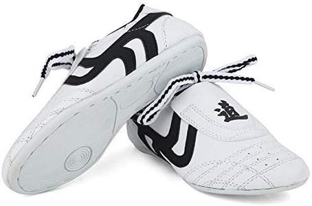 Dilwe Taekwondo Shoes, Kung Fu Taekwondo Indoor Mat Training Shoes 10 Sizes Soft Rubber Soles Martial Arts Sneaker for Women Men Kong Fu Taichi (36)