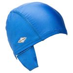 Matman Wrestling Hair Cap with Eyelets to Hook to Ear Guards Youth (Royal Blue)