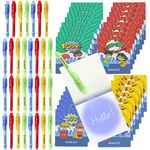 BONNYCO Invisible Ink Pen and Notebook, Pack 32 Superhero Superhero Party Bags Fillers, Pinata Toys | Birthday Decorations | Stocking Fillers for Kids Birthday | School Prizes, Gifts for Children