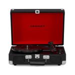 Crosley Cruiser Plus Portable Turntable - Bluetooth Record Player, 3-Speed Suitcase Vinyl Player, Home Turntables for Vinyl Records, Built in Stereo Speakers & Bluetooth Receiver, AUX Input, Black
