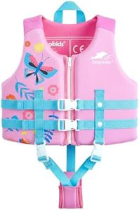 Gogokids Toddler Swim Vest Toddler Floaties Swim Vest for Kids 2-3-4-5-6-7-8-9 Years Old Swimming Pool Floats for Kids 30-50-70 Pounds Buoyancy Swimming Aid Floaties Boys Girls in Beach, Pool, Puddle