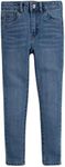 Kids Girls Slim Skinny Jeans Designer Denim Stretchy Pants Fit Trouser Age 5-13 Years (Light Wash, 7/8)