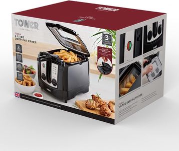 Tower 3L Deep Fat Fryer – Adjustable Thermostat, 2300W, Black