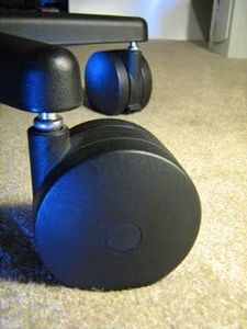 Miracle Caster! Extra Large Chair Wheels. 4 Set of Five. Great for carpet. Replaces chair mat.