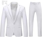 MOGU Mens Slim Fit Suit 2 Piece Tux