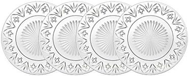 Godinger Silver Art Dublin 7.5 Inch Crystal Salad Plates - Set Of 4