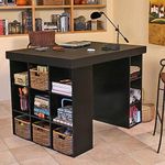 Project Center Desk with Bookcase a