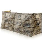 Hunting Blind Duck Blind 4 Panel with Carrying Bag, 3-4 Person Pop-up Waterfowl Blinds, Resilient Field Duck Dove Bush Hunting Tent (Camo)