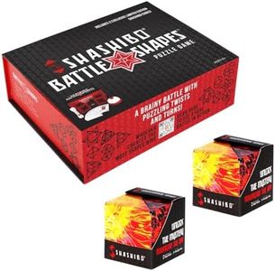 SHASHIBO Bundle - Shashibo Battle Shapes Magnetizing Puzzle Game and 2 x Holographic - Solar Cubes