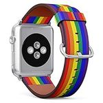 (LGBT Pride Rainbow) Patterned Leat