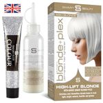 Ash Blonde Hair Dye with added Plex Hair Care Conditioner, Permanent Hair Colour with Cool Ash Hair Toner for Blonde Hair, Vegan Hair Dye, Cruelty-Free - Smart Beauty Hair Colour