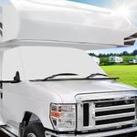 Mofeez RV Class C Ford 1997-2018 Windshield Cover RV Motorhome with Mirror Cutouts