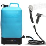 Colapz Portable Electric Camping Shower with Battery & Water Tank – Outdoor Heated Shower up to 42 °C – High Pressure Mobile Shower for Campervan, Van, Travel, Festival, Hiking & Garden