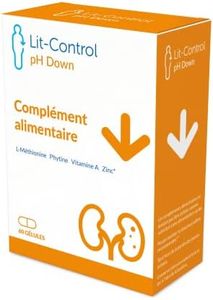 Devicare Lit-Control pH Down - Complément Alimentaire - Empêche la Cristallisation des Sels Urinaires - Calculs Rénaux - Diminue le pH Urinaire - Breveté - 60 capsules