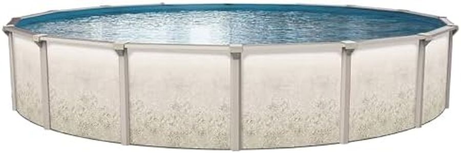 Alias Nuance above Ground Pool with Liner, Skimmer, Sand Filter, Pump, Ladder & Fittings (15')