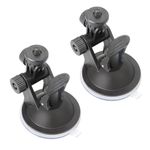 ThtRht 2 Pack Dash Cam Suction Cup Mount with 1/4 Screw Thread Windshield Camera Holder Stand for Car Dashcam GPS Driving DVR Action Camcorder Phone Bracket Video Recorder