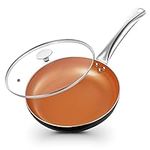 11" Skillet for Frying - Copper Non