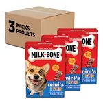 Milk-Bone Flavour Snacks Dog Biscuits Mini Sized Dog Treats, Assorted Flavours, 850g Boxes (Pack of 3)