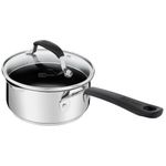 Jamie Oliver By Tefal Quick & Easy E3032244 Stainless Steel 16cm Induction Sauce Pan With Glass Lid