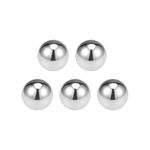 sourcing map 20mm Bearing Balls 304 Stainless Steel G100 Precision Balls 5pcs