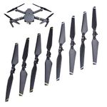 CamKix Propellers Replacement for DJI Mavic Pro - 2 Sets (8 Blades) - Black - Quick Release Foldable Wings