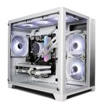 ionz Gaming PC - Desktop Computer, Ryzen 5 5600X, NVIDIA RTX 4060,16GB RAM, 1TB NVMe SSD, 240mm AIO Liquid Cooling, Windows 11, 500W 80+ PSU, WiFi, White - KZ-900 (KZ900C, White)