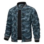 TACVASEN Men Windbreaker Jacket Lightweight Jackets Men Winter Varsity Jackets Camo Mens Spring Jackets Lightweight Track Jacket