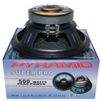 1 x PYRAMID PW1048USX 25cm 250mm 10" Diameter 250 Watt RMS 500 Watt Max Impedance 8 Ohm Home DJ Disco Party Rubber Suspension 1 Piece