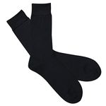 Jasmine Silk Men Pure Silk Evening Socks Thermal (Black)