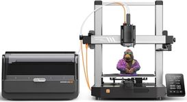 3IDEA Anycubic 3D Printer Kobra 3 Combo, Multi Color 3D Printer Up to 4 Stunning Rainbow Colors, Nozzle Clog Detection, Dry Printing and Filament Backup, Max High Speed 600mm/s, Size 250x250x260mm