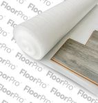 Smoothfit 2mm White Underlay Acoustic and Insulation Underlay for Wood or Laminate Flooring Foil Damp Proof Moisture Membrane Underlayment (1metres x 7.5metres (3ft 3" x 24ft 6"))
