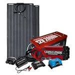 Dakota Lithium - 12V 200Ah Battery and Solar Bundle - Solar Panel, Inverter, Complete System - 11 Year Battery Warranty, Bluetooth Battery Monitor, Off Grid, Powerwall, Charger Included - 1 System