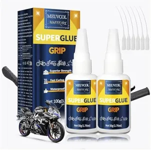 Grip Glue 100g, Instant Handlebar Grip Glue for Dirt Dikes, Motorcycle, Ebike, Bicycle, Heavy Duty Handle Grip Adhesive for ATV Grips,Tool Handle,Snowmobile