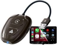 Uniytriox Carplay Wireless Adapter, 2024 Upgrade Wireless Carplay Converts Wired CarPlay to Wireless, Plug and Play from USB-A to USB-C, Compatible with 2015-2024 Cars & iOS 10+