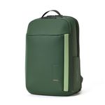 MOKOBARA The Autopilot Backpack Fits 15.6 Inch Laptop, 35L Capacity Premium Durable Nylon and Vegan Leather Green Unisex Multipurpose Laptop Backpack | Ideal for Office, Travel, School (Green Energy)