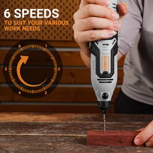 DEKOPRO 170W Rotary Tool Kit – Multi-Purpose Electric Grinder Set