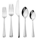 Alata Bailey 20-Piece Forged Silverware Set Stainless Steel Flatware Set,Service for 4,Include Fork Spoon Knife,Mirror Polished Cutlery Set,Utensil Sets for Home Restaurant Wedding,Dishwasher Safe